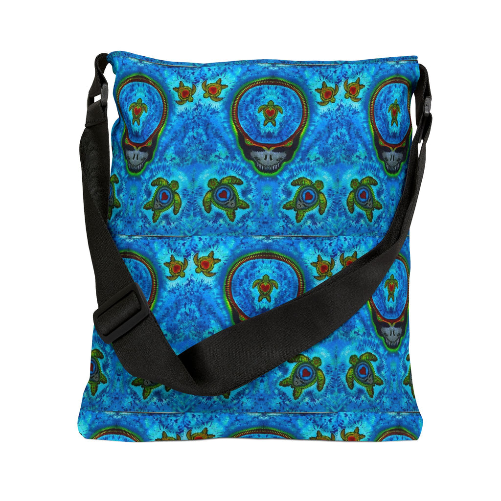 Peace Sign Fire Tie-Dye Tote Bag | JamminOn