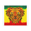 Rasta Lion Tie-Dye Canvas Print | JamminOn