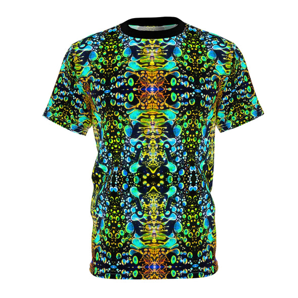 Green Liquid Light All Over Print Shirt