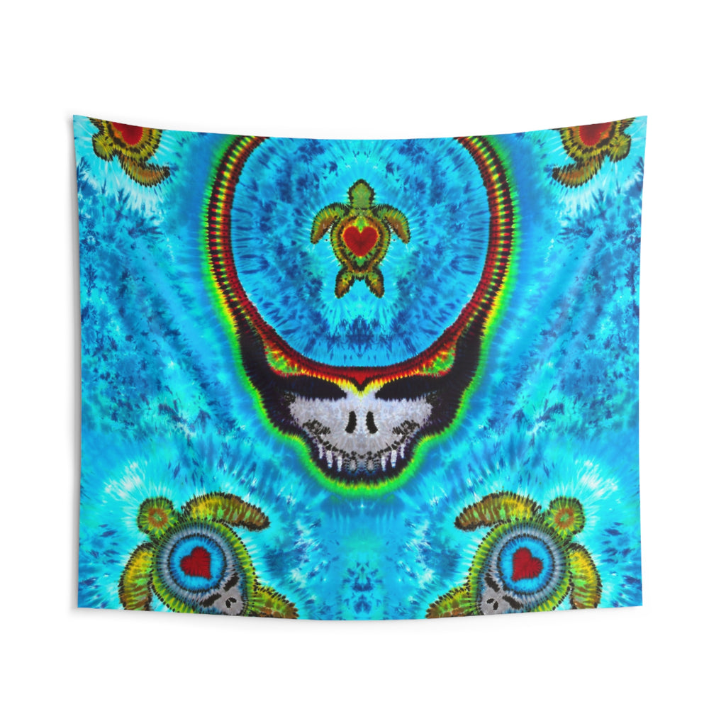 Terrapin Hearts Stealie Tie-Dye Tapestry | JamminOn