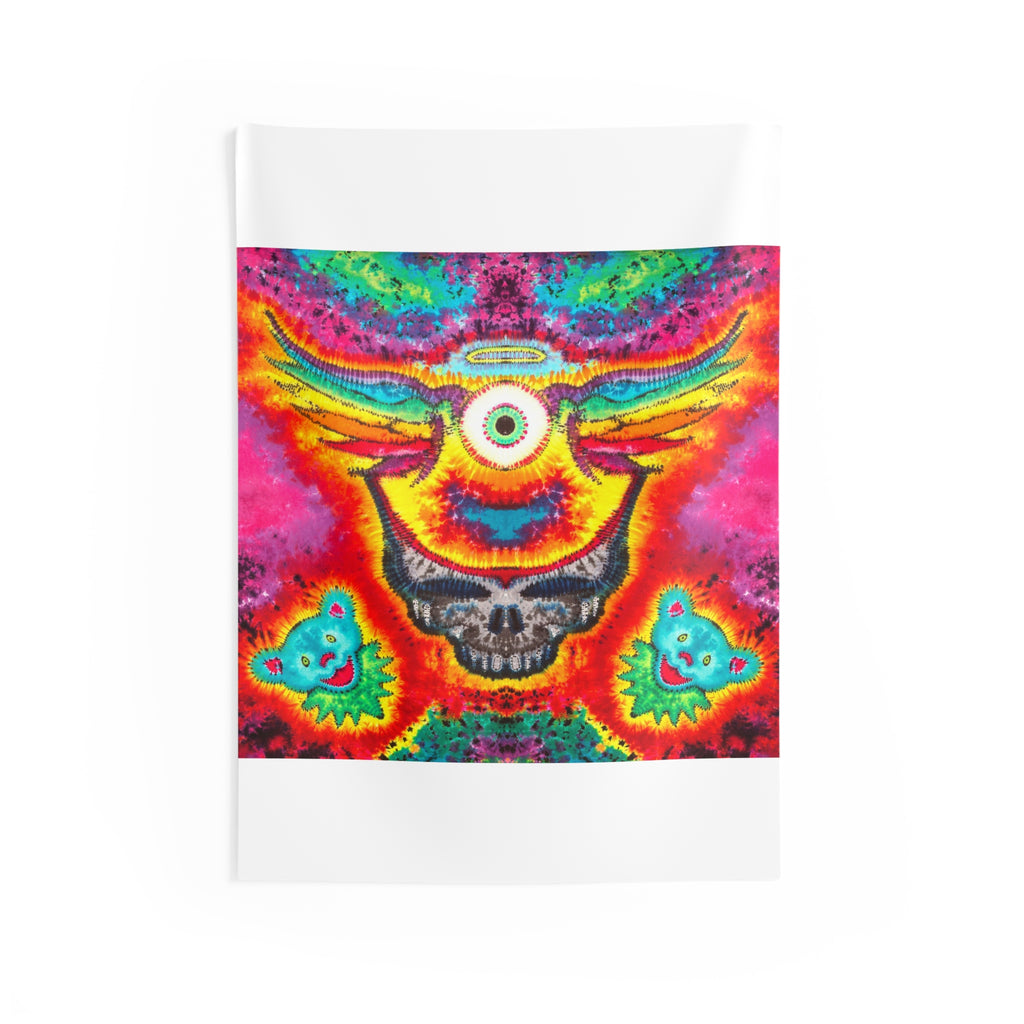 Cosmic Third Eye Stealie Tie-Dye Tapestry | JamminOn