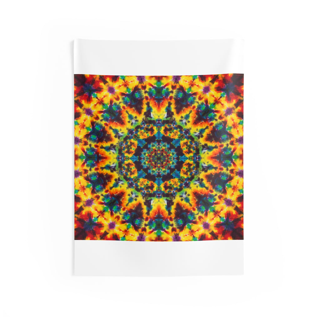 Lions Mane Fire Mandala Tie-Dye Tapestry | JamminOn