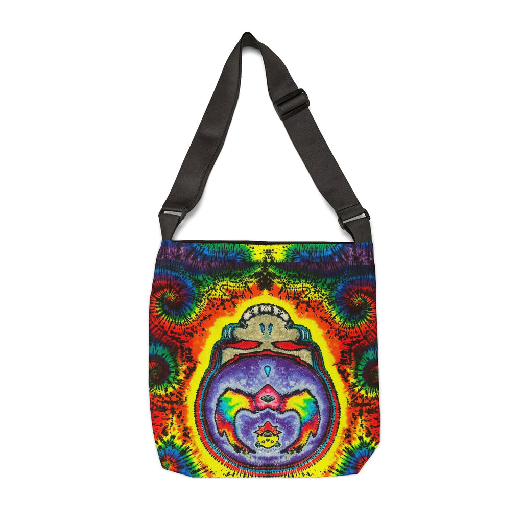 Stealie Bear Heart Tie-Dye Tote Bag | JamminOn