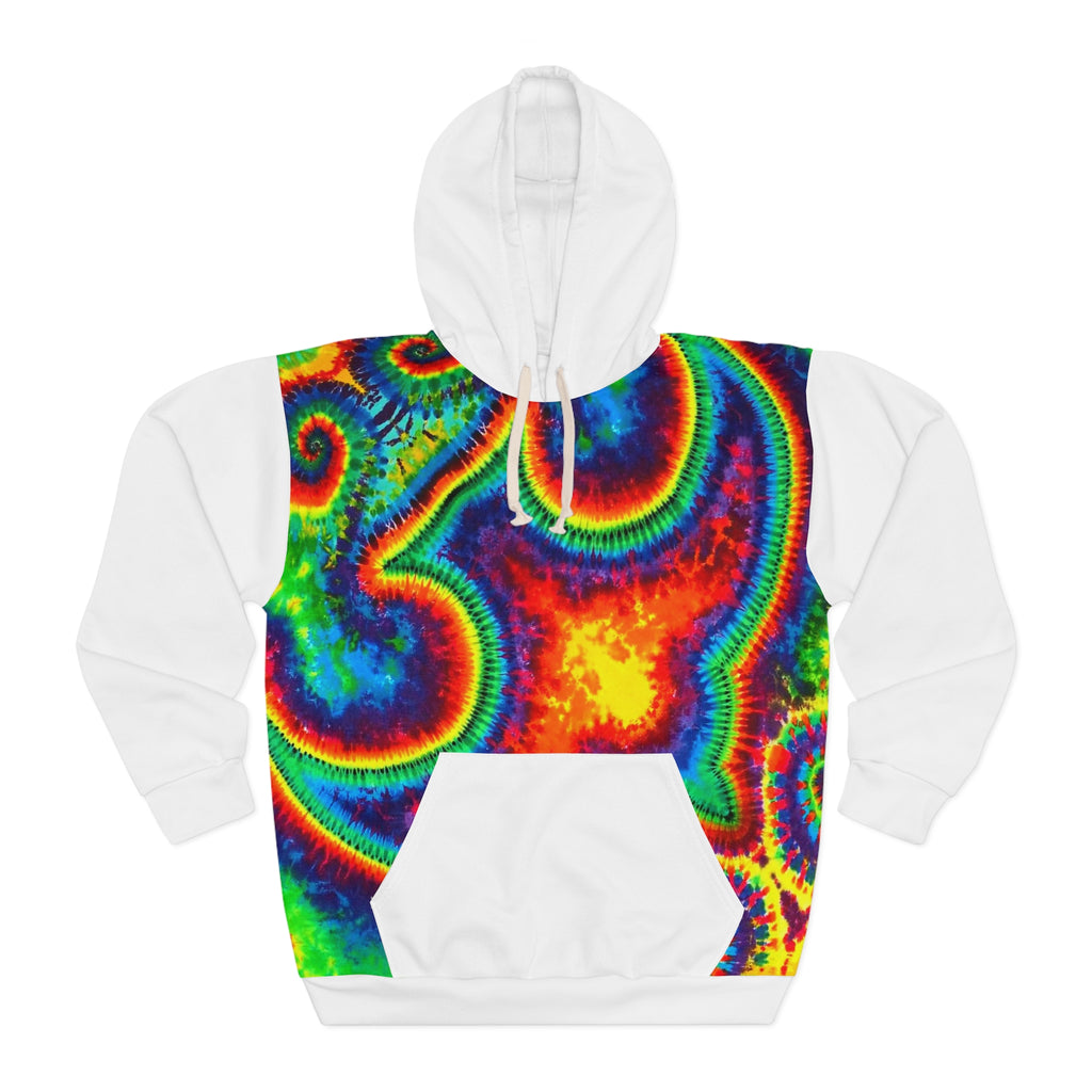 Om Symbol Rainbow Tie-Dye AOP Hoodie | JamminOn