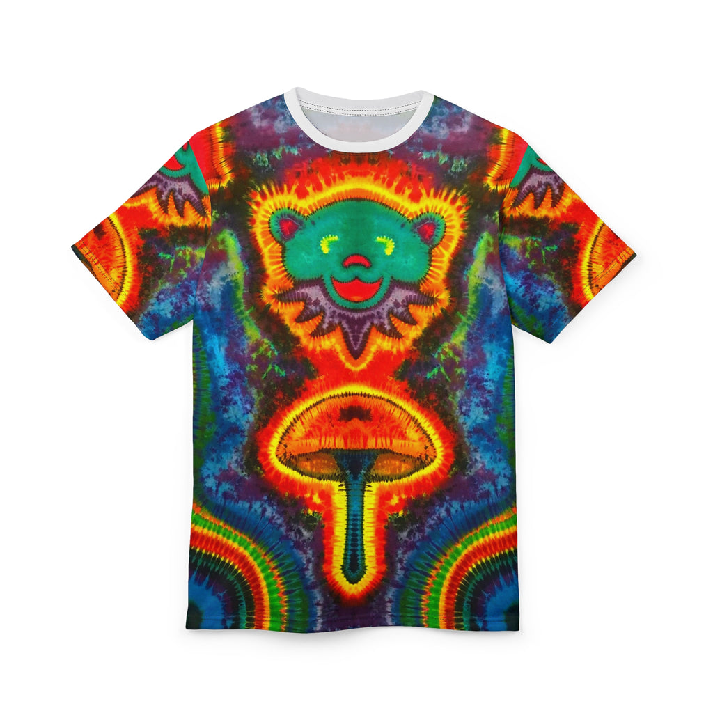 Bear & Mushroom Tie-Dye AOP Shirt | JamminOn