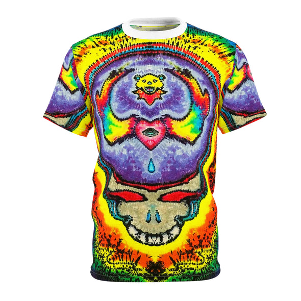 Stealie Skull Bear Heart Tie-Dye AOP Shirt | JamminOn