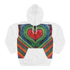 Chevron Rainbow Heart Tie-Dye AOP Hoodie | JamminOn