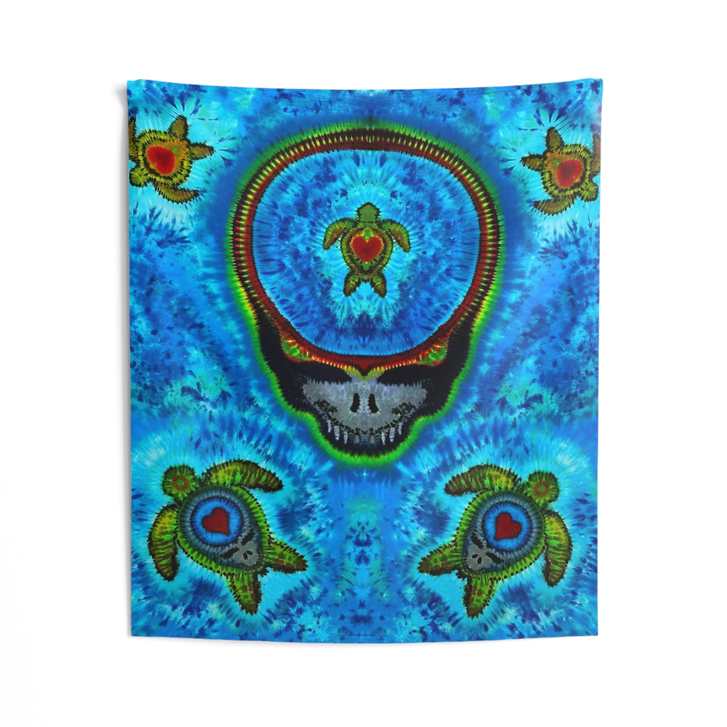 Peace Sign Fire Tie-Dye Wall Tapestry | JamminOn