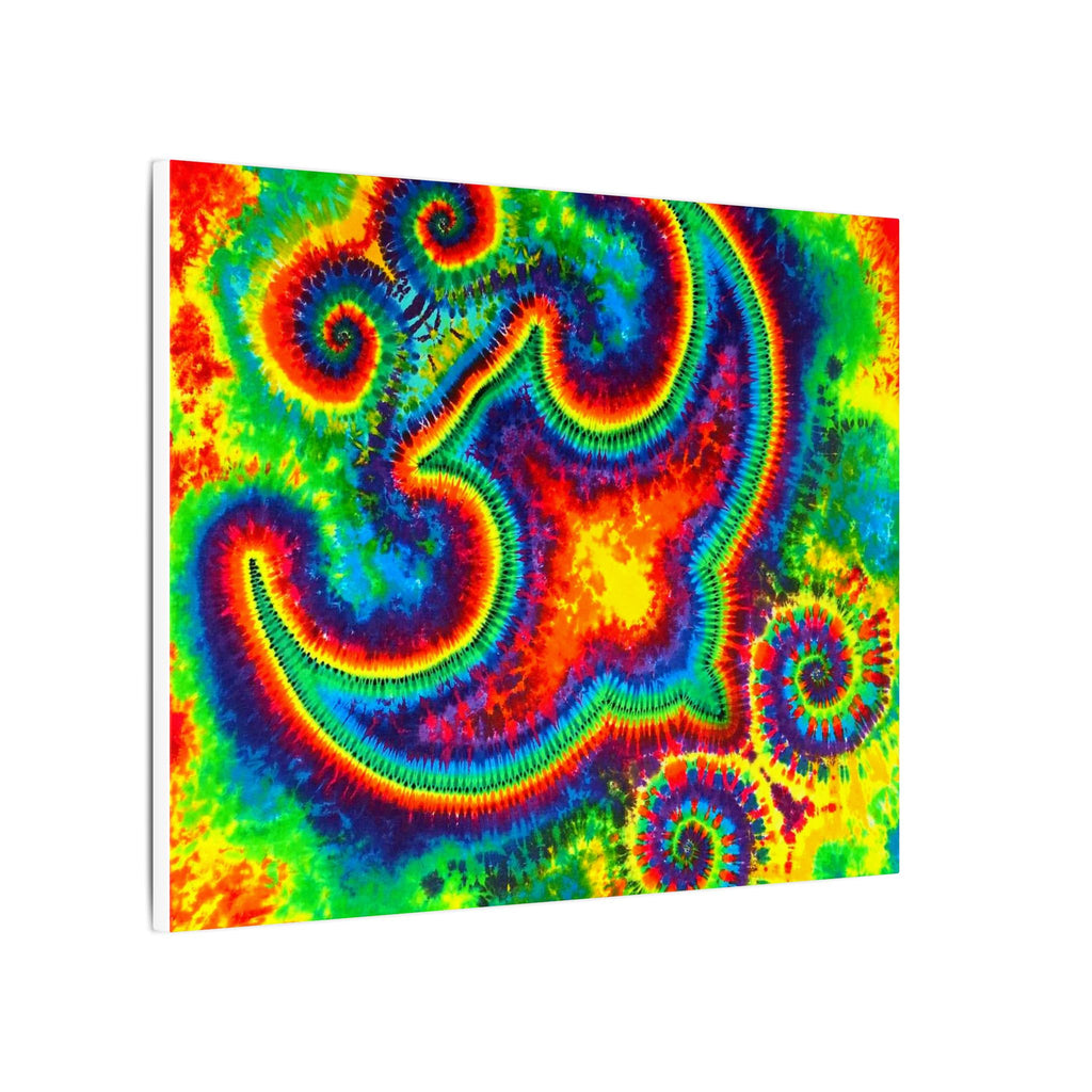 Om Symbol Rainbow Tie-Dye Canvas Print | JamminOn