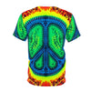 Peace Sign Fire Tie-Dye AOP Shirt | JamminOn