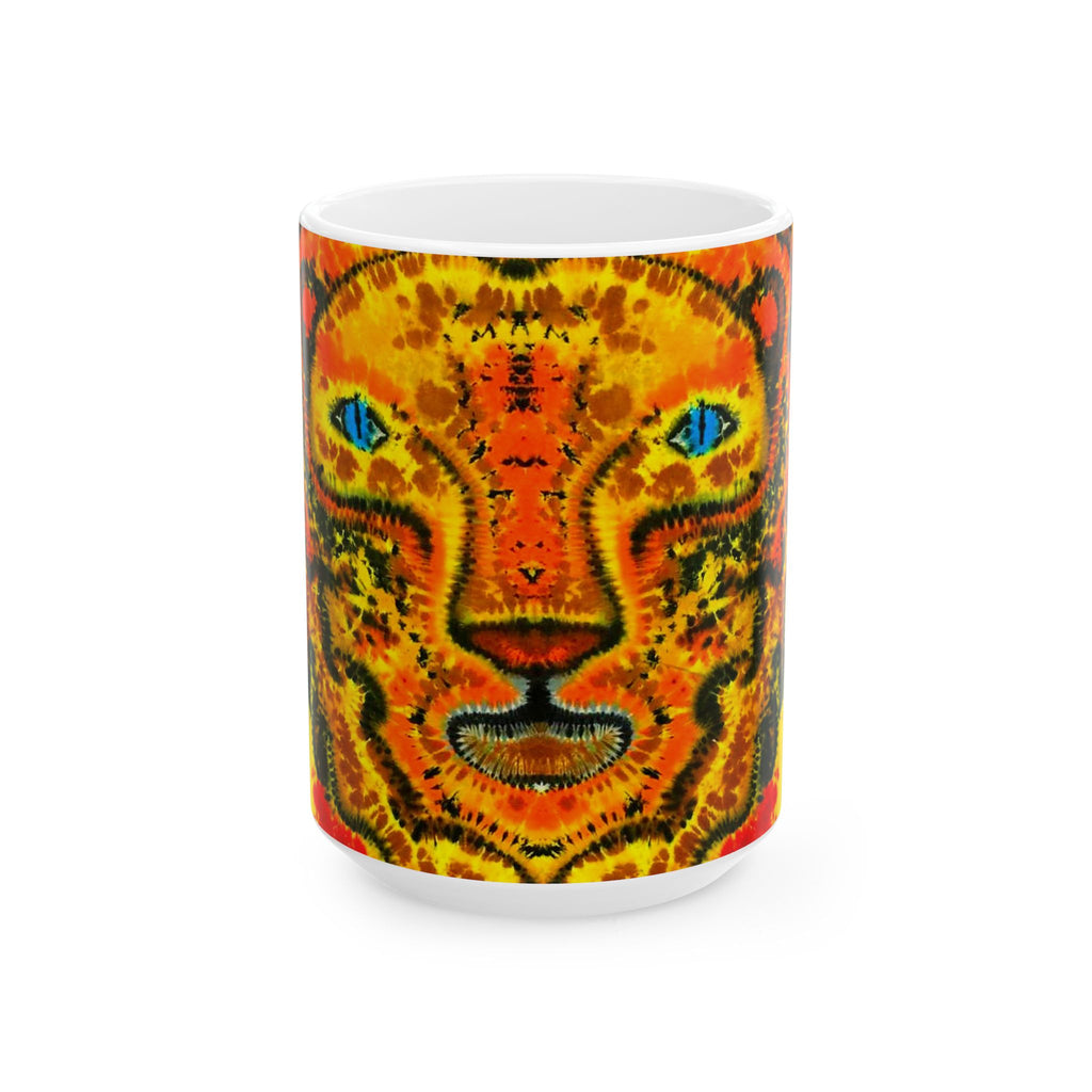 Rasta Lion Tie-Dye Ceramic Mug | JamminOn