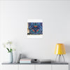 Cosmic Bear Mandala Tie-Dye Wall Art Canvas Print | JamminOn