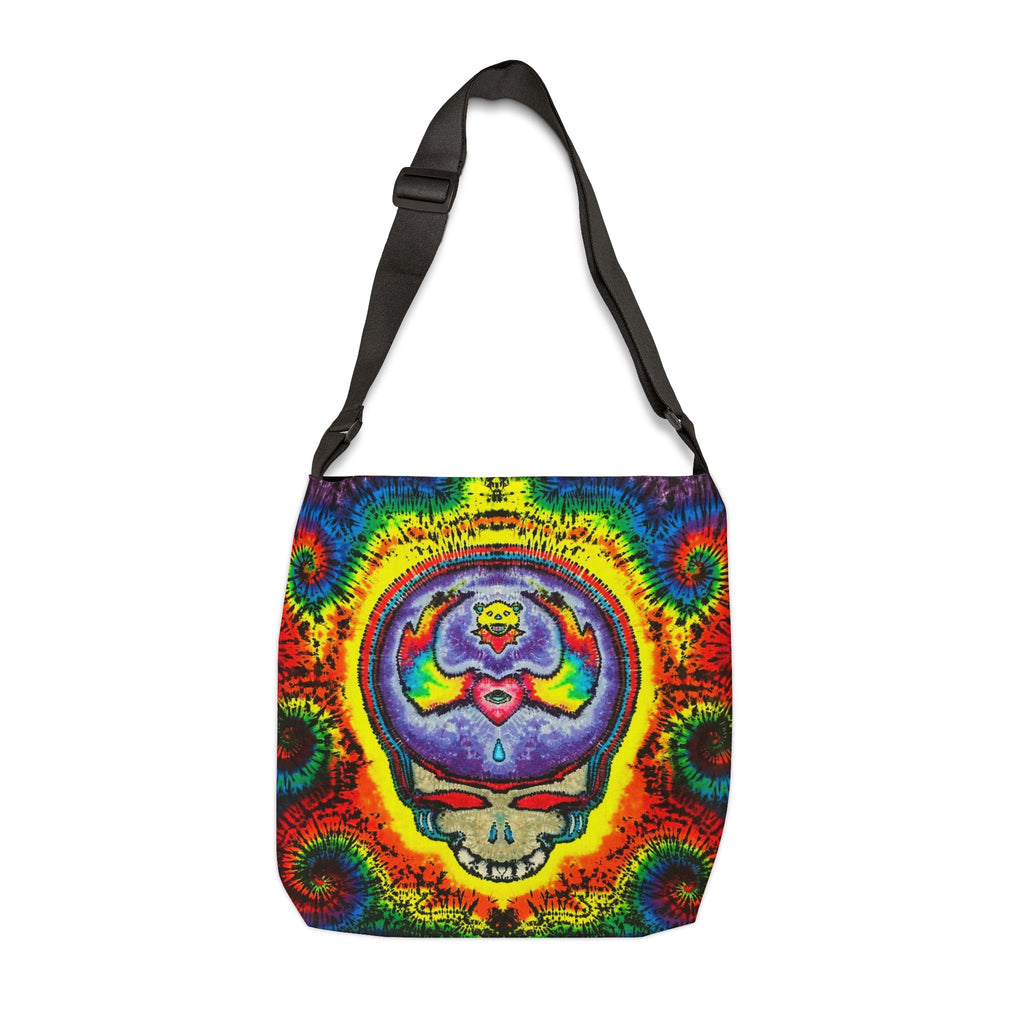Stealie Bear Heart Tie-Dye Tote Bag | JamminOn