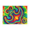 Om Symbol Rainbow Tie-Dye Canvas Print | JamminOn