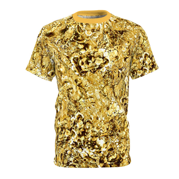 Gold Liquid Light All Over Print Shirt