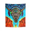 Desert Skull Cosmic Tie-Dye Wall Tapestry | JamminOn