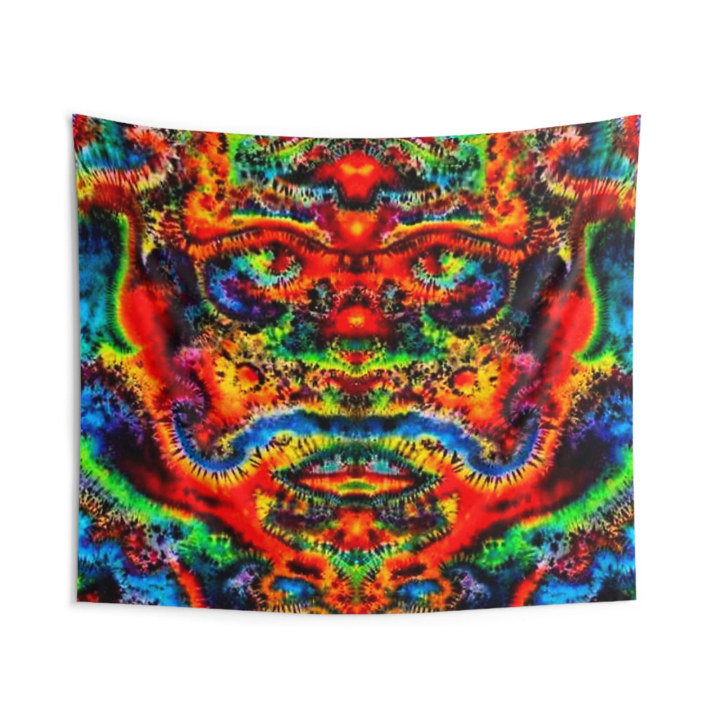 Abstract Mirror Mandala Tie-Dye Wall Tapestry | JamminOn