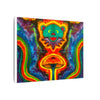 Bear and Mushroom Tie-Dye Canvas Print | JamminOn