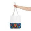 Cosmic Bear Hearts Psychedelic Tie-Dye Tote Bag | JamminOn