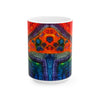 Psychedelic Mushroom Mandala Tie-Dye Ceramic Mug | JamminOn