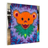Orange Bear Radial Tie-Dye Wall Art Canvas Print | JamminOn