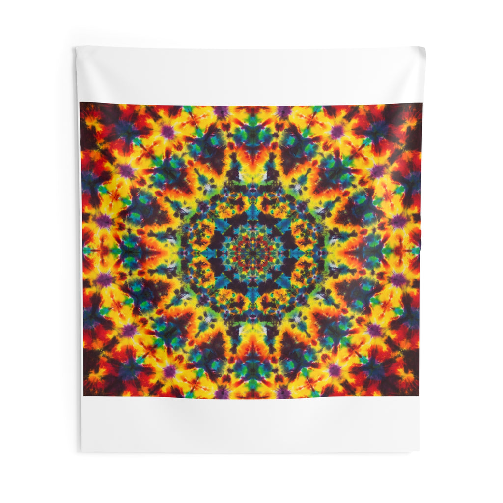 Lions Mane Fire Mandala Tie-Dye Tapestry | JamminOn