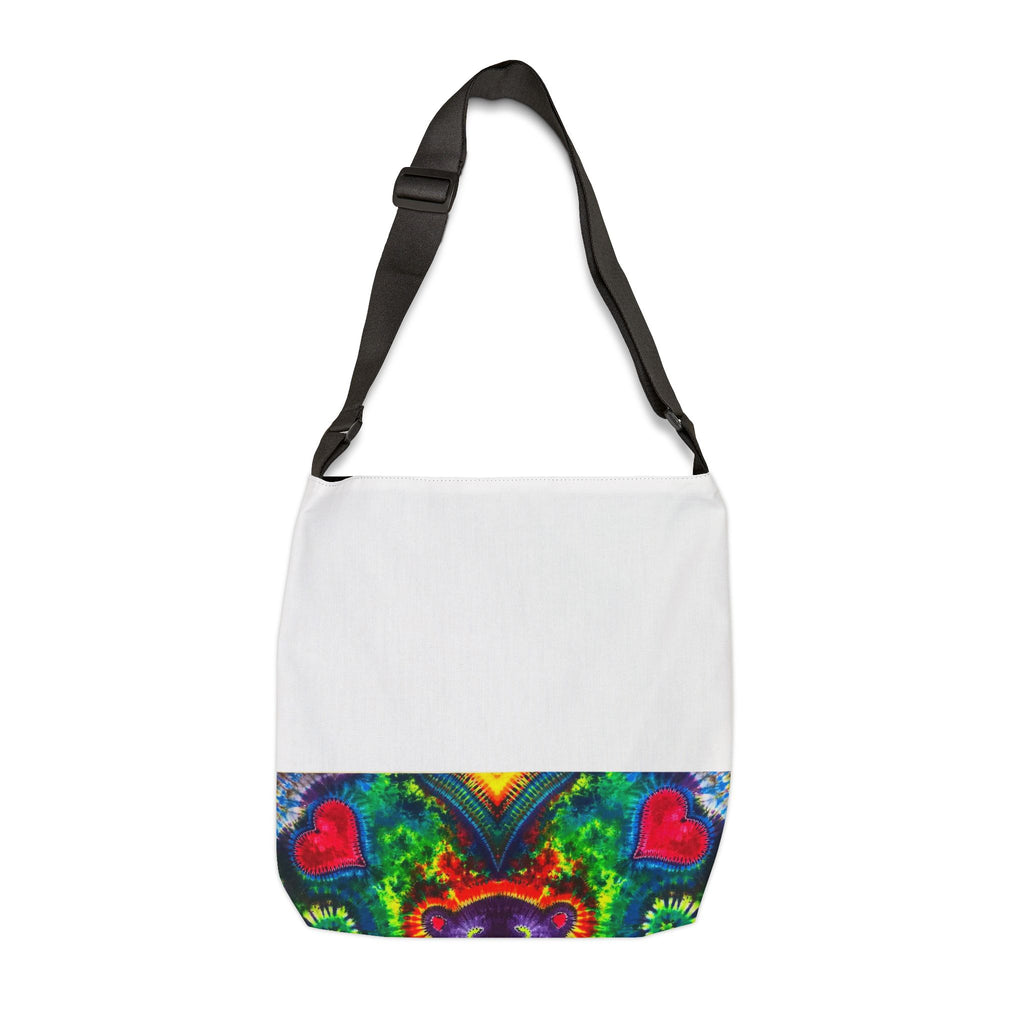 Purple Dancing Bear Hearts Tie-Dye Tote Bag | JamminOn