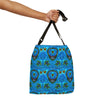 Peace Sign Fire Tie-Dye Tote Bag | JamminOn