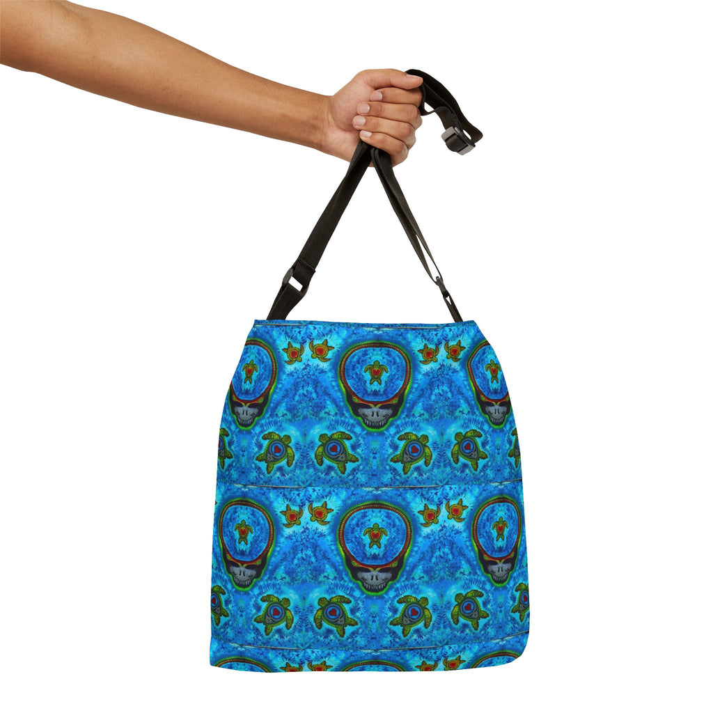 Peace Sign Fire Tie-Dye Tote Bag | JamminOn