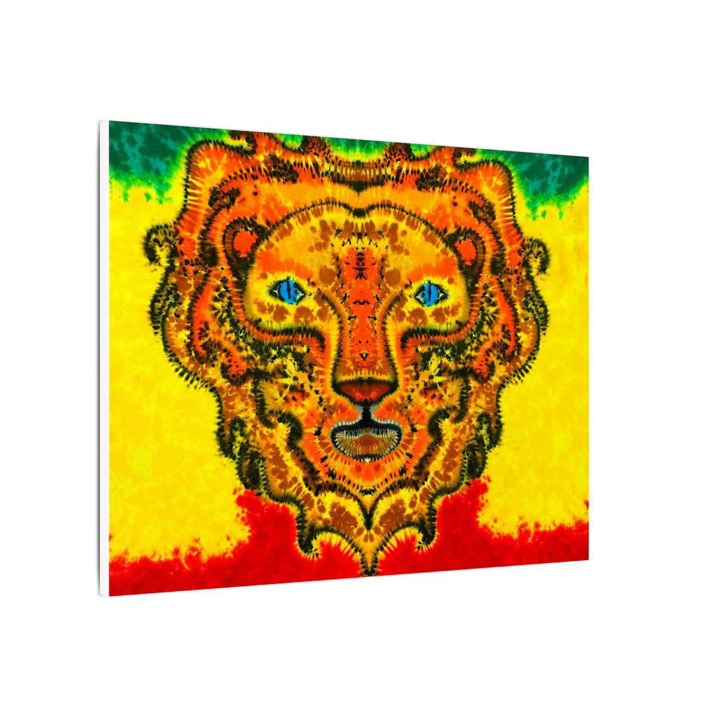 Rasta Lion Tie-Dye Canvas Print | JamminOn