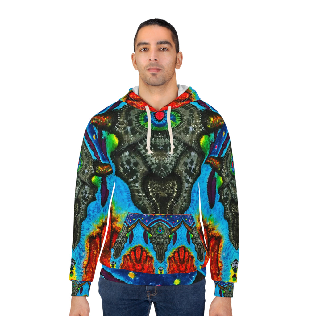 Buffalo Skull Tie-Dye AOP Hoodie | JamminOn
