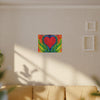 Rainbow Heart of Love Tie-Dye Canvas Print | JamminOn