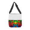 Orange Bear Rainbow Spirals Tie-Dye Tote Bag | JamminOn