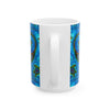 Peace Sign Fire Tie-Dye Ceramic Mug | JamminOn