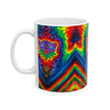 Purple Bear Chevron Tie-Dye Ceramic Mug | JamminOn