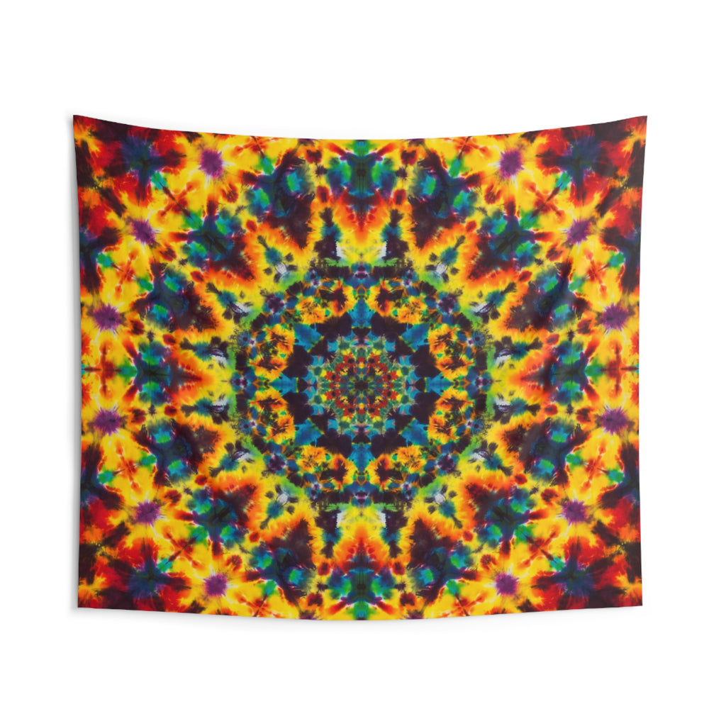 Lions Mane Fire Mandala Tie-Dye Tapestry | JamminOn