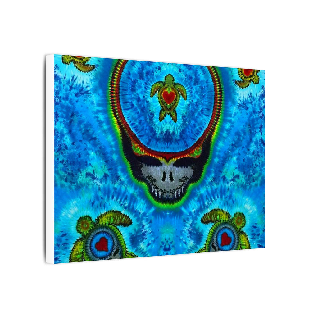 Peace Sign Fire Tie-Dye Canvas Print | JamminOn