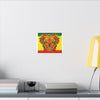 Rasta Lion Tie-Dye Canvas Print | JamminOn