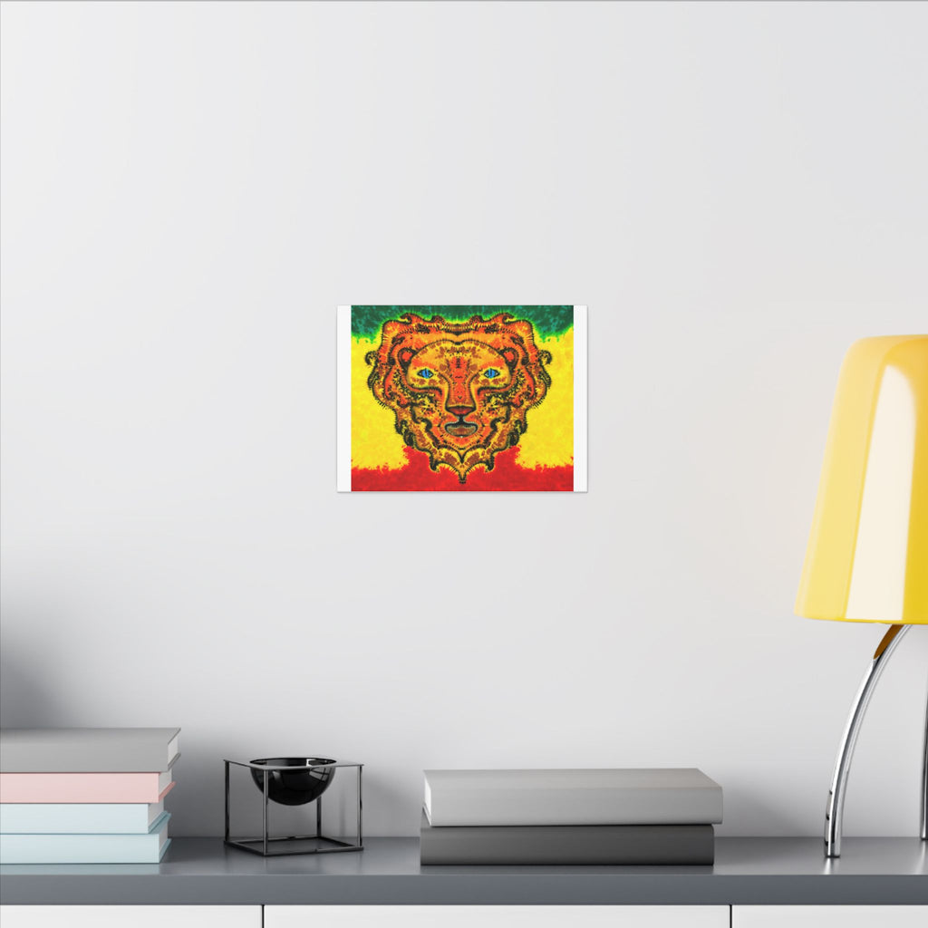 Rasta Lion Tie-Dye Canvas Print | JamminOn