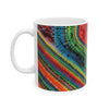 Chevron Rainbow Heart Psychedelic Tie-Dye Coffee Mug | JamminOn