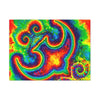 Om Symbol Rainbow Tie-Dye Canvas Print | JamminOn