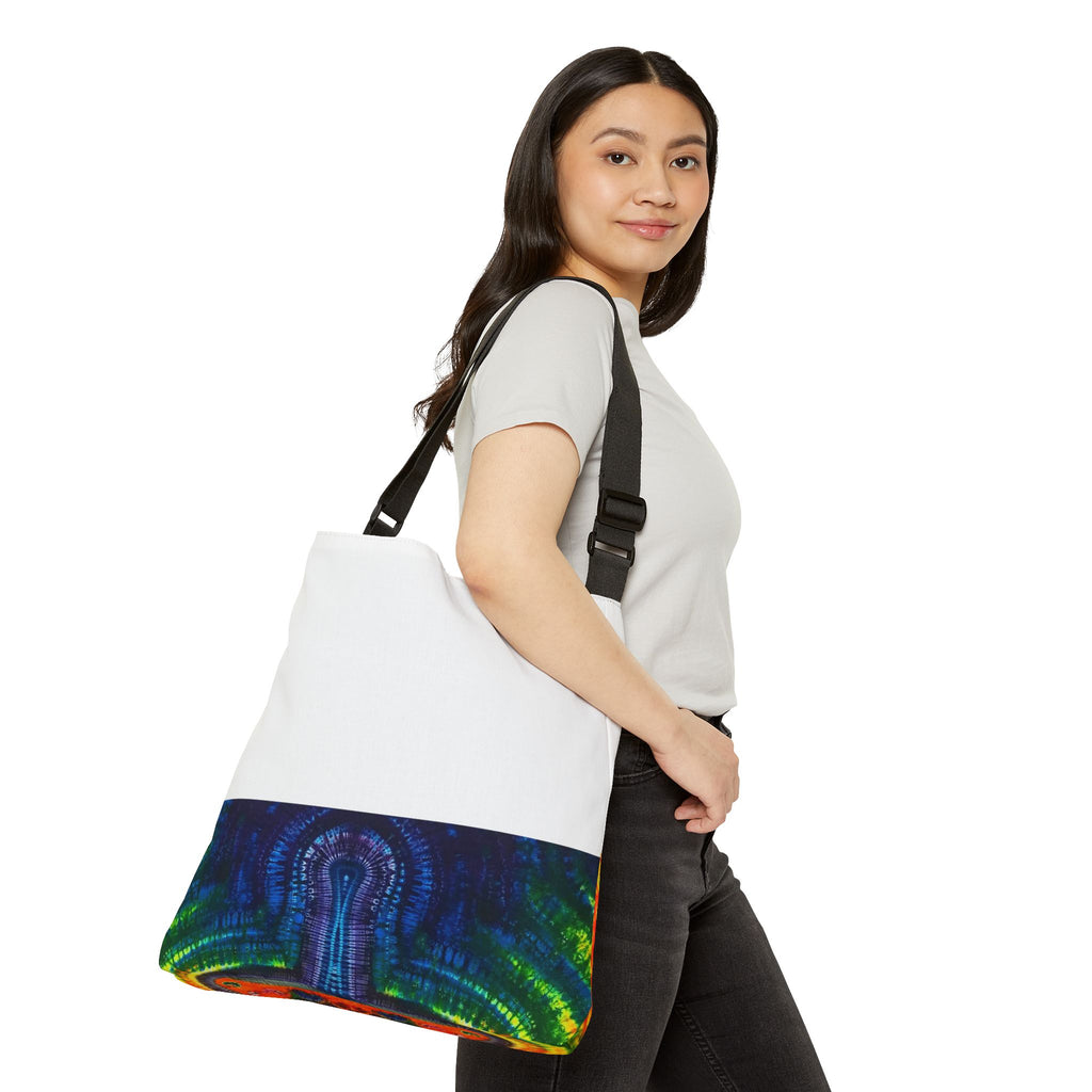 Psychedelic Mushroom Mandala Tie-Dye Tote Bag | JamminOn