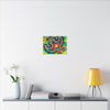 Om Symbol Rainbow Tie-Dye Canvas Print | JamminOn