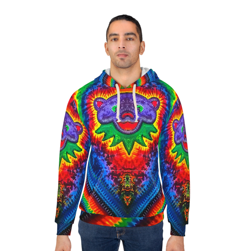Purple Jerry Bear  Tie-Dye AOP Hoodie | JamminOn