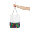 Dancing Bear Rainbow Hearts Psychedelic Tie-Dye Tote Bag | JamminOn