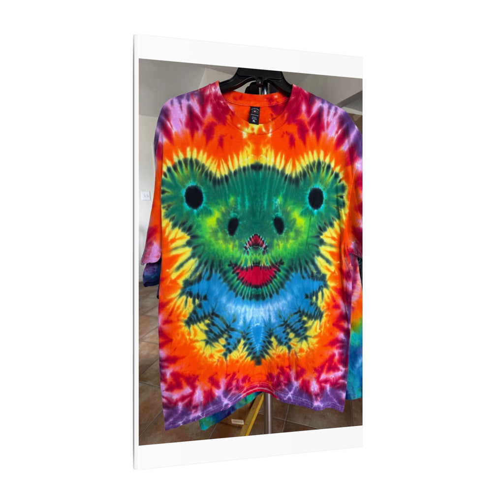 Rainbow Bear Full Spectrum Tie-Dye Wall Art Canvas Print | JamminOn