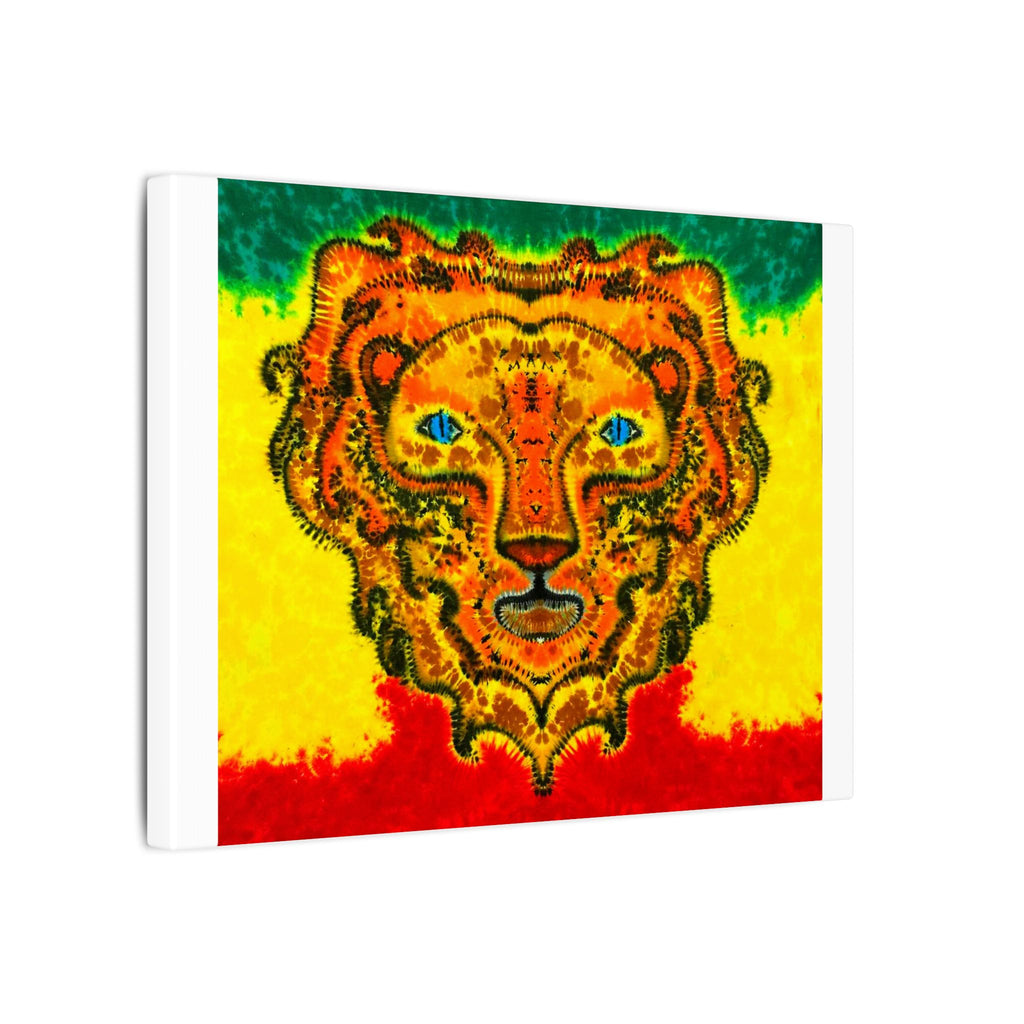Rasta Lion Tie-Dye Canvas Print | JamminOn