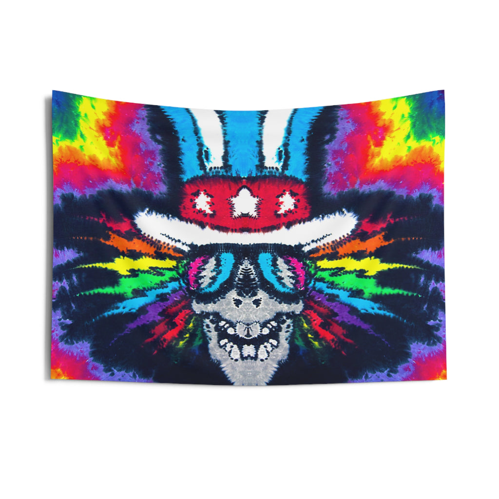 Electric Uncle Sam Psychedelic Tie-Dye Wall Tapestry | JamminOn