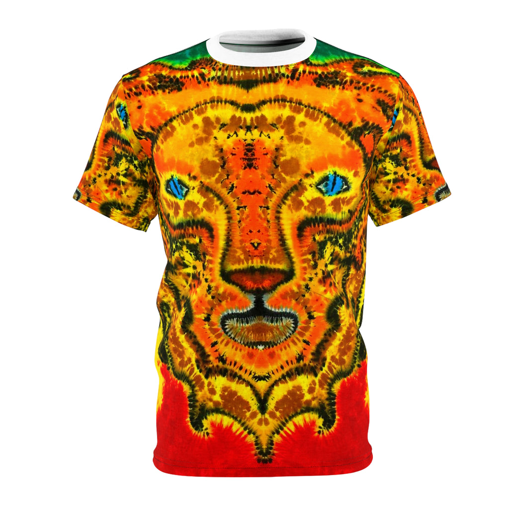 Rasta Lion Tie-Dye AOP Shirt | JamminOn