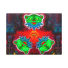 Triple Dancing Bears Tie-Dye Canvas Print | JamminOn